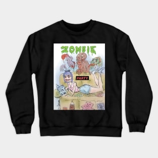 Zombie Party Crewneck Sweatshirt